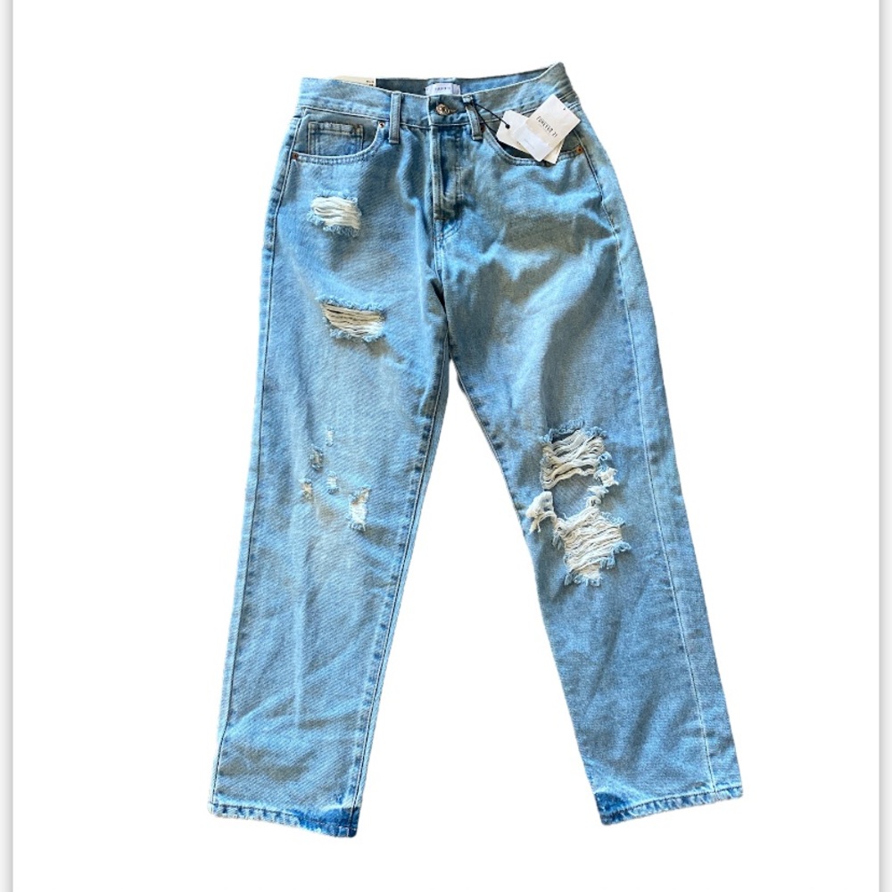 Forever 21 women’s  Mom Jean high rise relaxed fit tapered leg size 28 NWt